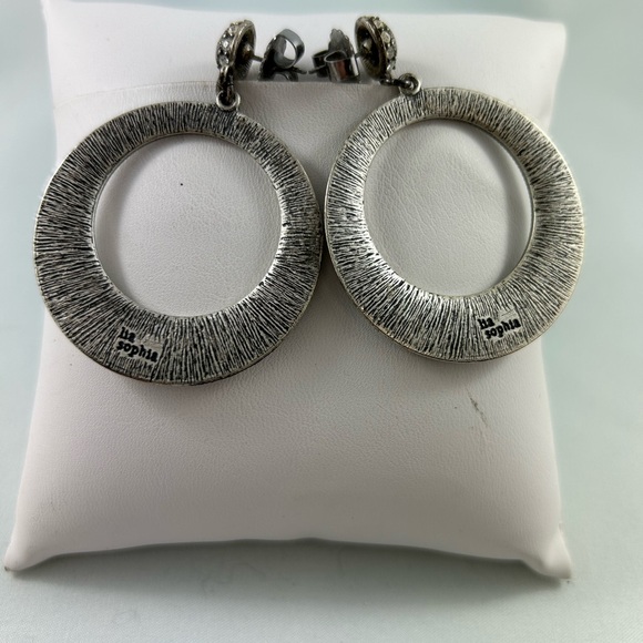 Lia Sophia statement earrings. - Picture 2 of 5